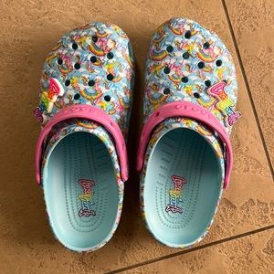 CLASSIC LISA FRANK UNICORN Crocs!